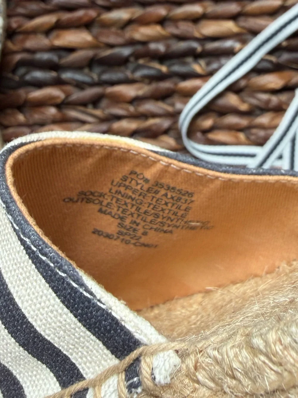 J Crew lace up espadrilles, size 8